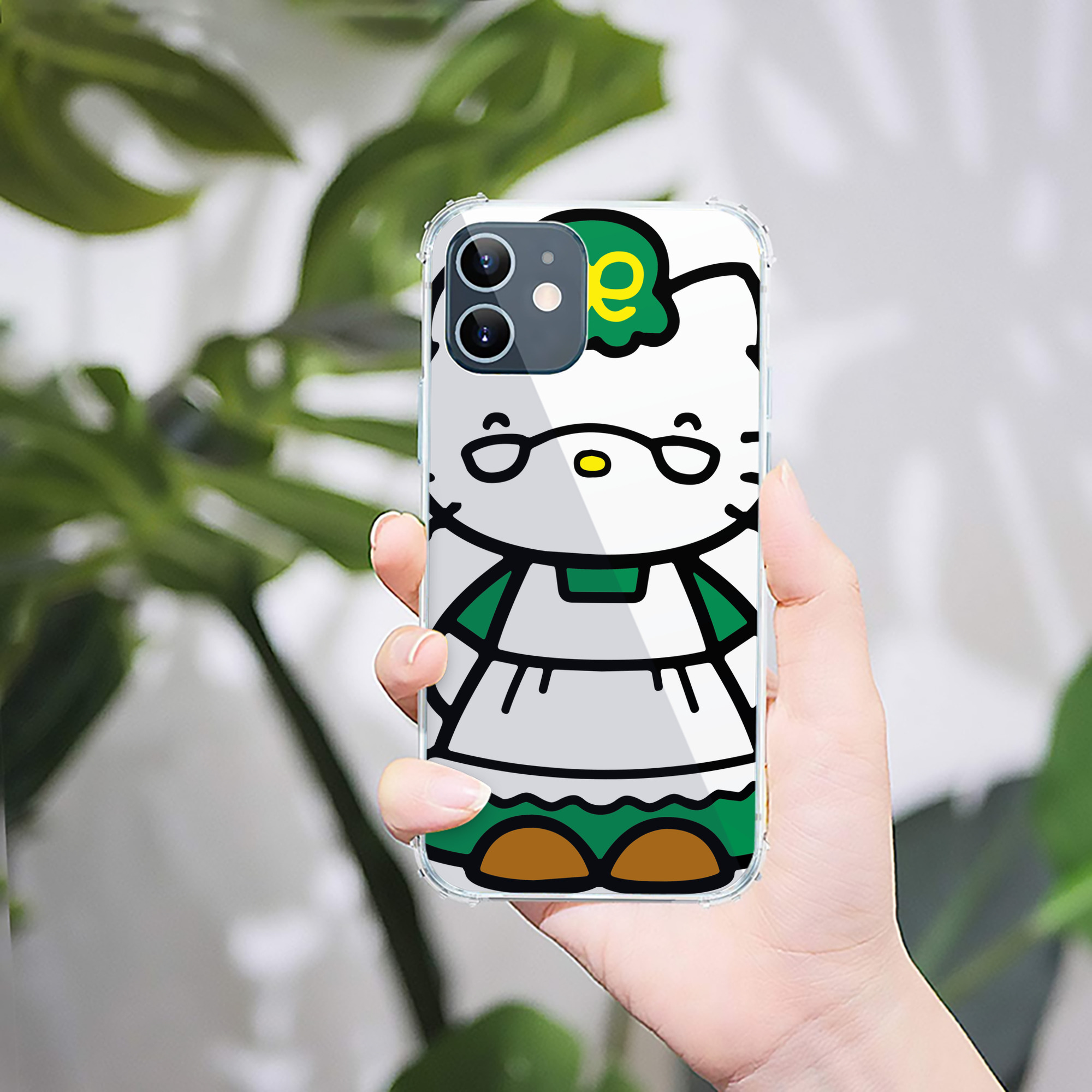 （画像用） Hello Kitty ハローキティ 【iPhone 12シリーズ対応】透明スマホケース（クリアソフトケース）